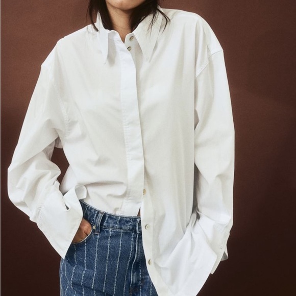 NWT H&M Creased Denim Pants - Size 2 - Picture 8 of 9